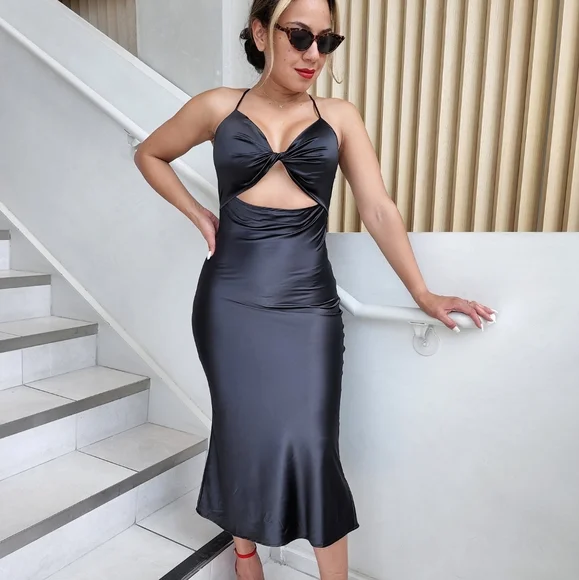 Dresses | Black Midi Dress | Poshmark